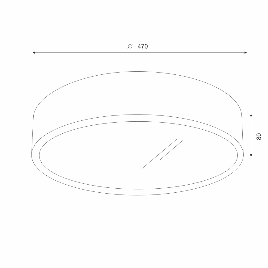 Brilagi - Plafonieră LED CARVALHO 3xE27/15W/230V, stejar/cireș, Ø 47 cm