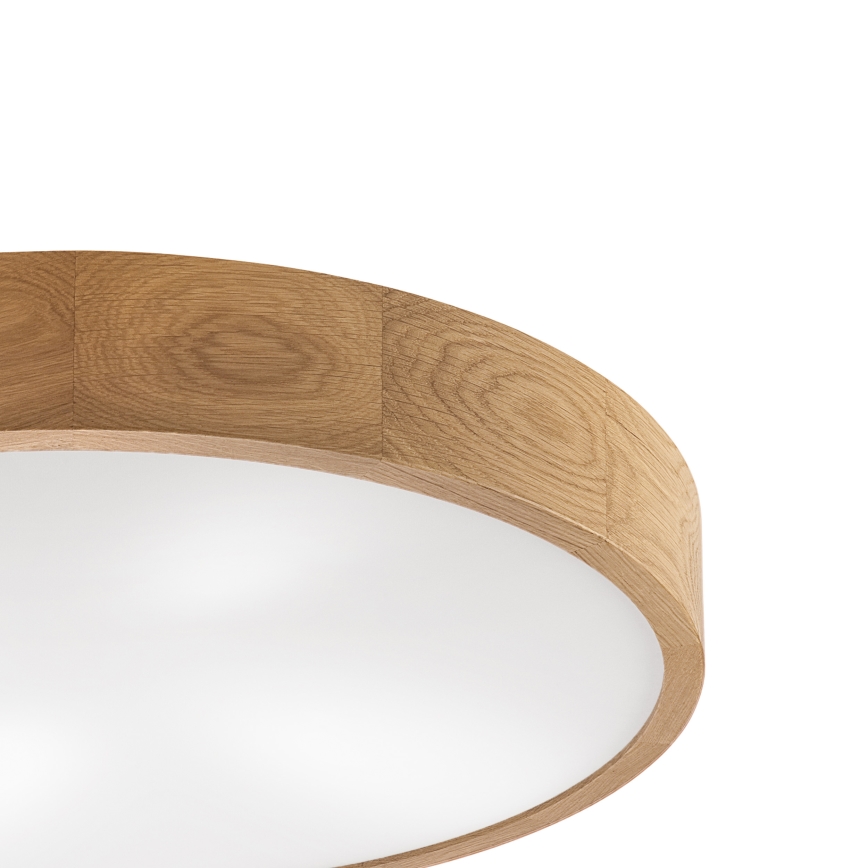 Brilagi - Plafonieră LED CARVALHO 4xE27/60W/230V, finisaj stejar, diam. 57,5 cm