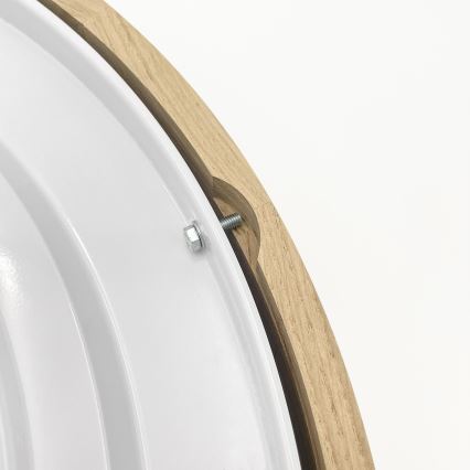 Brilagi - Plafonieră LED CARVALHO 4xE27/60W/230V, finisaj stejar, diam. 57,5 cm