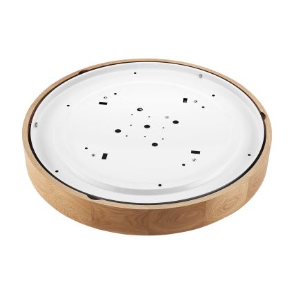 Brilagi - Plafonieră LED CARVALHO 4xE27/60W/230V, finisaj stejar, diam. 57,5 cm