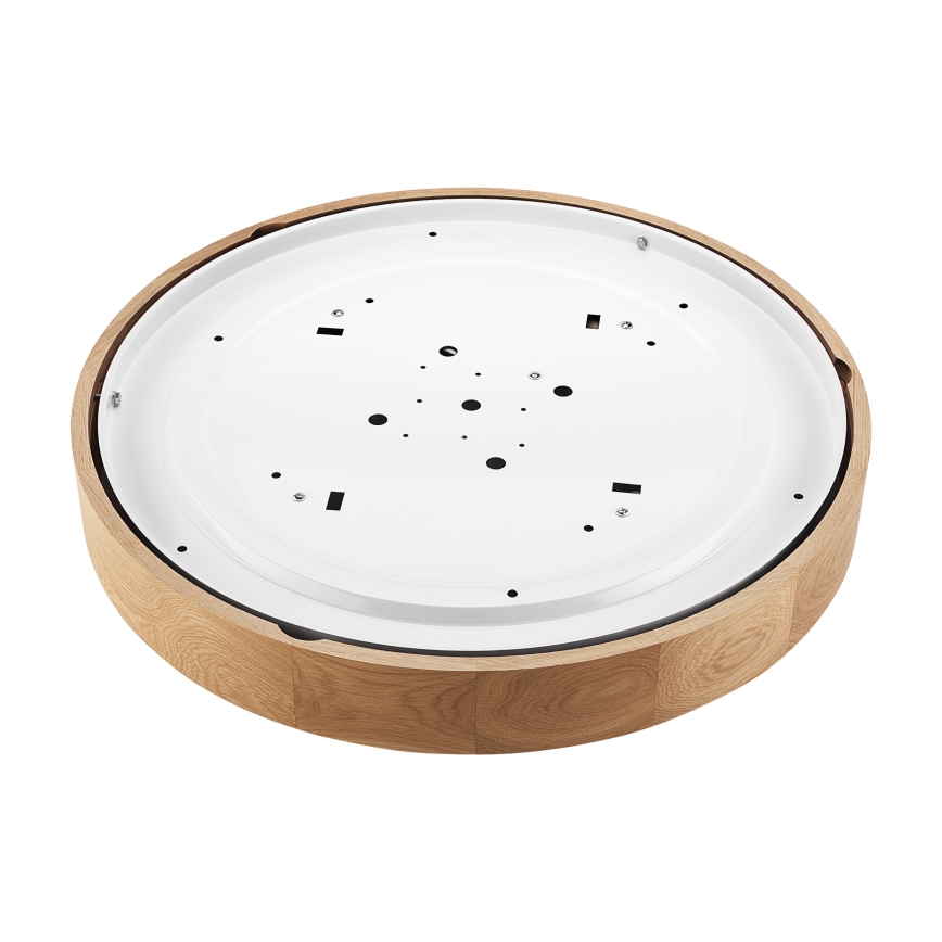 Brilagi - Plafonieră LED CARVALHO 4xE27/60W/230V, finisaj stejar, diam. 57,5 cm