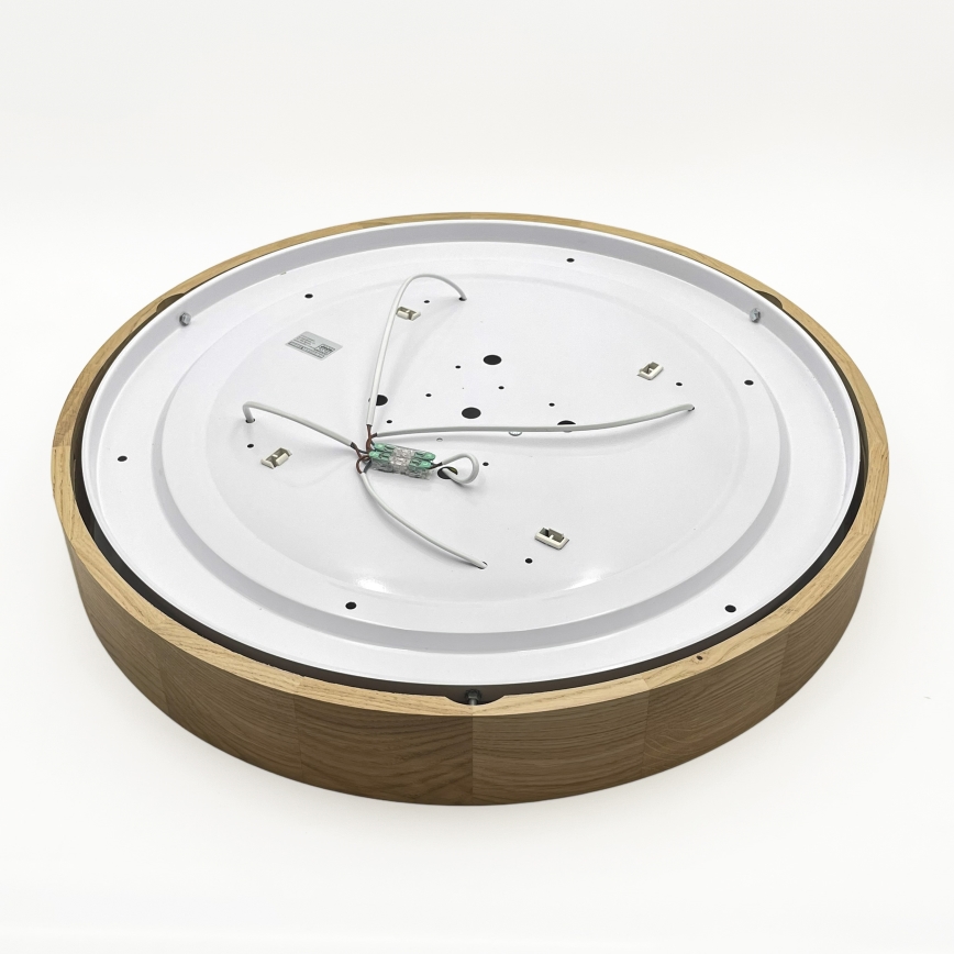 Brilagi - Plafonieră LED CARVALHO 4xE27/60W/230V, finisaj stejar, diam. 57,5 cm