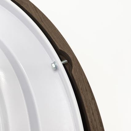 Brilagi - Plafonieră LED CARVALHO 4xE27/60W/230V, finisaj stejar-nuc, Ø 57,5 cm