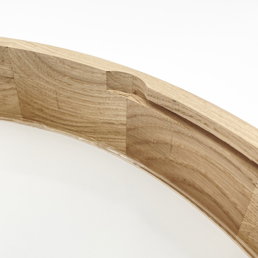 Brilagi - Plafonieră LED CARVALHO 4xE27/60W/230V, stejar, diam. 57,5 cm