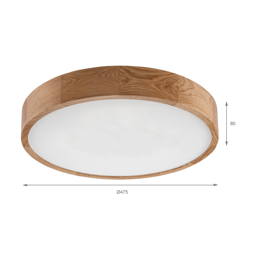 Brilagi - Plafonieră LED CARVALHO LED/36W/230V, stejar, Ø 47,5 cm