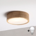 BRILAGI - Plafonieră LED CARVALHO MODERN 1xE27/60W/230V, diametru 27,5 cm, finisaj stejar