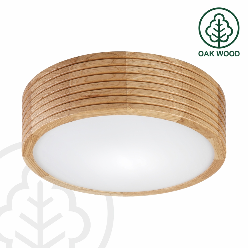Brilagi - Plafonieră LED CARVALHO MODERN, 1xE27/60W/230V, Ø 27,5 cm, stejar