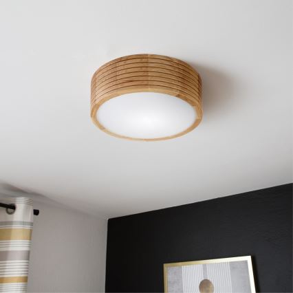 Brilagi - Plafonieră LED CARVALHO MODERN, 1xE27/60W/230V, Ø 27,5 cm, stejar