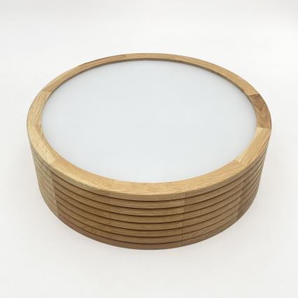Brilagi - Plafonieră LED CARVALHO MODERN, 1xE27/60W/230V, Ø 27,5 cm, stejar