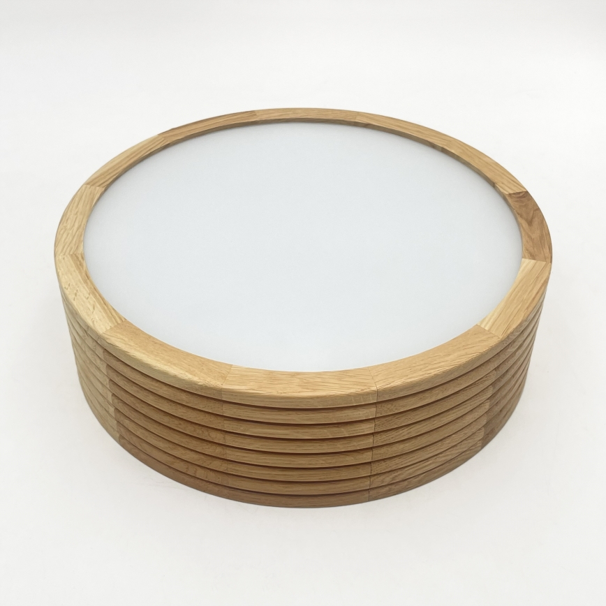 Brilagi - Plafonieră LED CARVALHO MODERN, 1xE27/60W/230V, Ø 27,5 cm, stejar