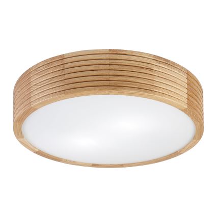 Brilagi - Plafonieră LED CARVALHO MODERN, 2xE27/60W/230V, Ø 37,5 cm, stejar
