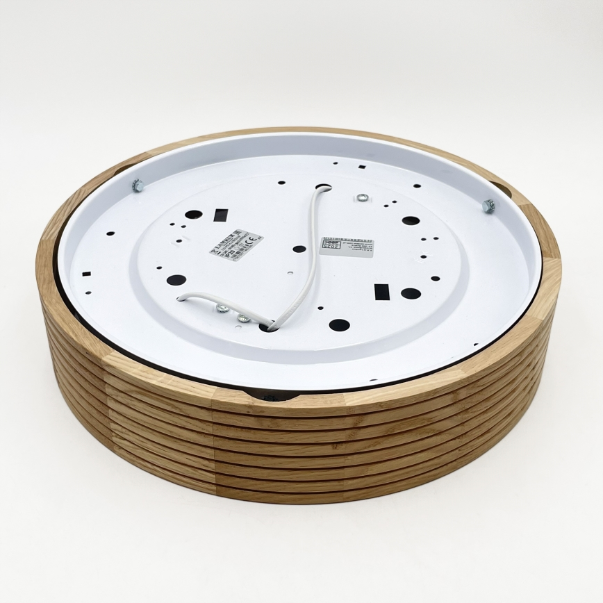 Brilagi - Plafonieră LED CARVALHO MODERN, 2xE27/60W/230V, Ø 37,5 cm, stejar