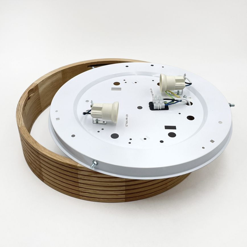 Brilagi - Plafonieră LED CARVALHO MODERN, 2xE27/60W/230V, Ø 37,5 cm, stejar