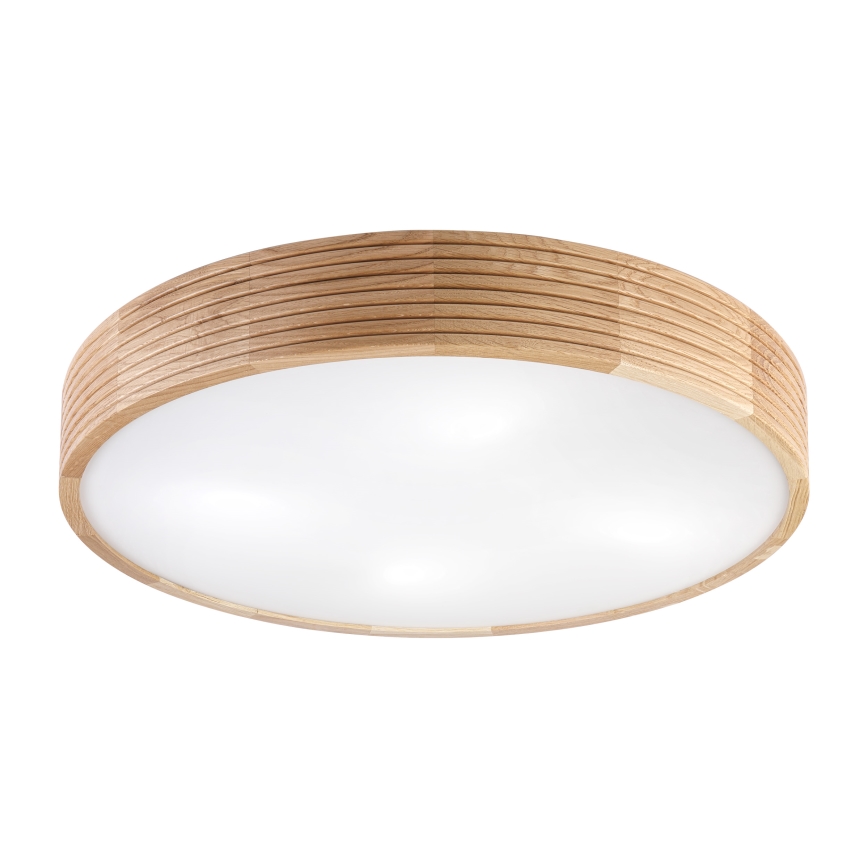 Brilagi - Plafonieră LED CARVALHO MODERN 4xE27/60W/230V stejar diam. 57,5 cm