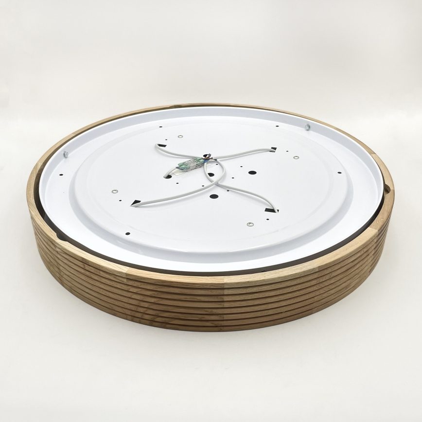 Brilagi - Plafonieră LED CARVALHO MODERN 4xE27/60W/230V stejar diam. 57,5 cm