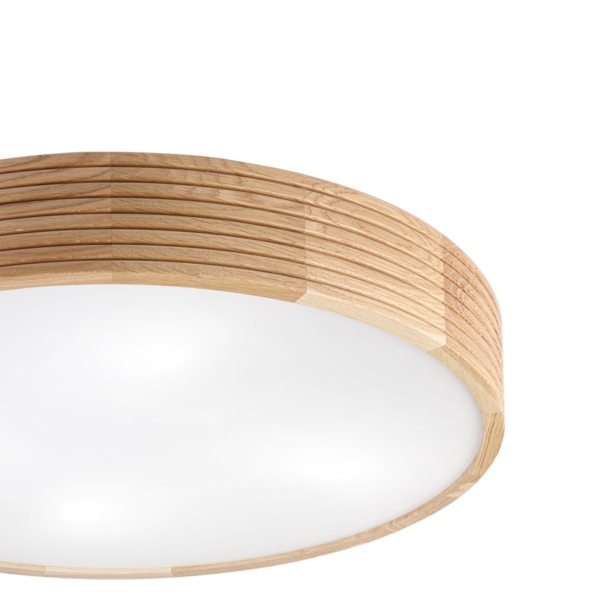 Brilagi - Plafonieră LED CARVALHO MODERN 4xE27/60W/230V stejar diam. 57,5 cm
