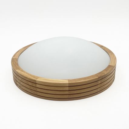 Brilagi - Plafonieră LED CARVALHO MODERN SLIM 1xE27/60W/230V, Ø 27,5 cm, stejar