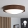 Brilagi - Plafonieră LED CARVALHO SLIM 1xE27/15W/230V stejar nuc diam. 27 cm