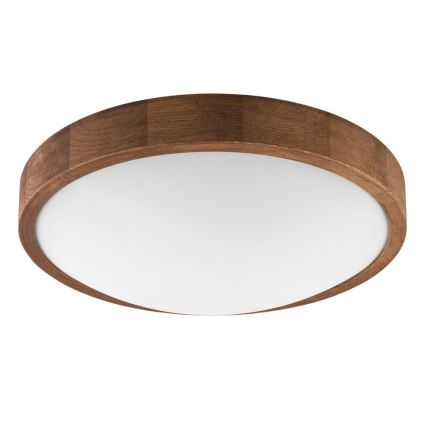 BRILAGI - Plafonieră LED CARVALHO SLIM 2xE27/15W/230V, finisaj stejar-cireș, diam. 37 cm