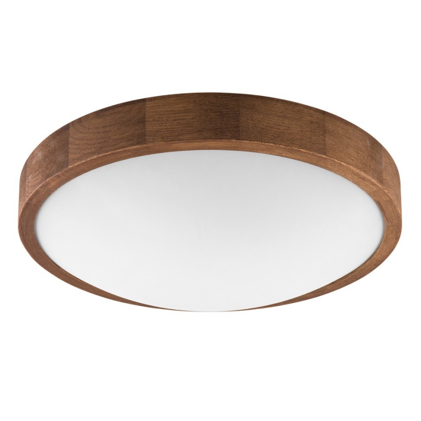 BRILAGI - Plafonieră LED CARVALHO SLIM 2xE27/15W/230V, finisaj stejar-cireș, diam. 37 cm