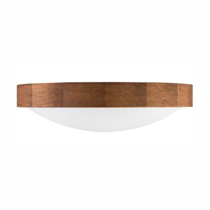 BRILAGI - Plafonieră LED CARVALHO SLIM 2xE27/15W/230V, finisaj stejar-cireș, diam. 37 cm