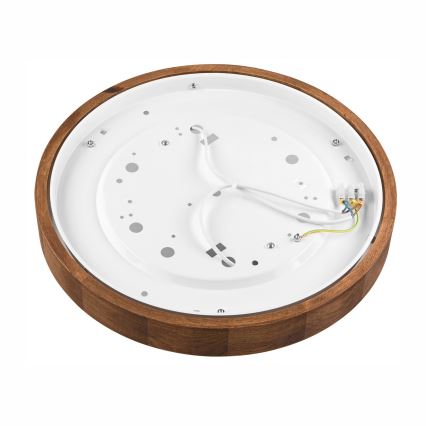 BRILAGI - Plafonieră LED CARVALHO SLIM 2xE27/15W/230V, finisaj stejar-cireș, diam. 37 cm
