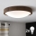 Brilagi - Plafonieră LED CARVALHO SLIM 2xE27/15W/230V, stejar-nuc, Ø 37 cm