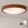 Brilagi - Plafonieră LED CARVALHO SLIM 3xE27/15W/230V, finisaj stejar-cireș, diametru 47 cm