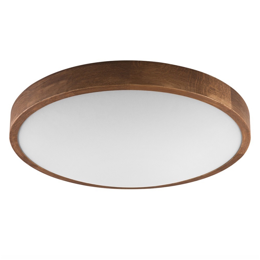 Brilagi - Plafonieră LED CARVALHO SLIM 3xE27/15W/230V, finisaj stejar-cireș, diametru 47 cm