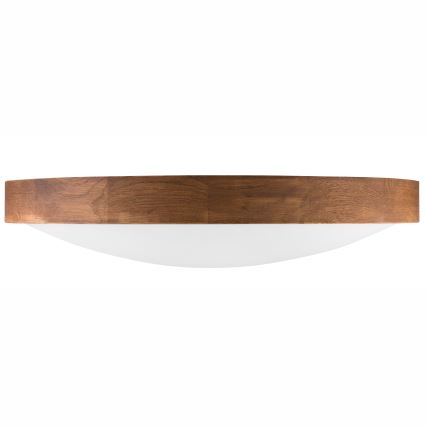Brilagi - Plafonieră LED CARVALHO SLIM 3xE27/15W/230V, finisaj stejar-cireș, diametru 47 cm