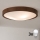 Brilagi - Plafonieră LED CARVALHO SLIM 3xE27/15W/230V, stejar-nuc, diam. 47 cm