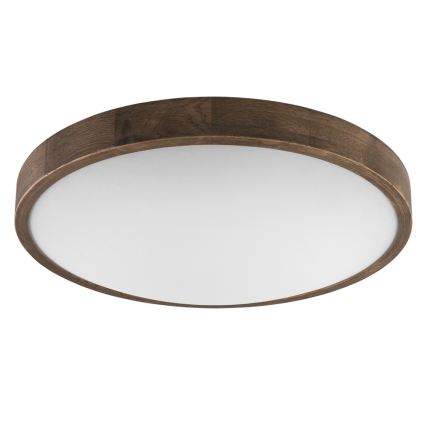 Brilagi - Plafonieră LED CARVALHO SLIM 3xE27/15W/230V, stejar-nuc, diam. 47 cm