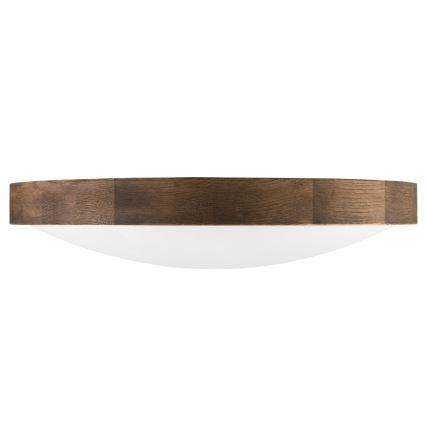 Brilagi - Plafonieră LED CARVALHO SLIM 3xE27/15W/230V, stejar-nuc, diam. 47 cm