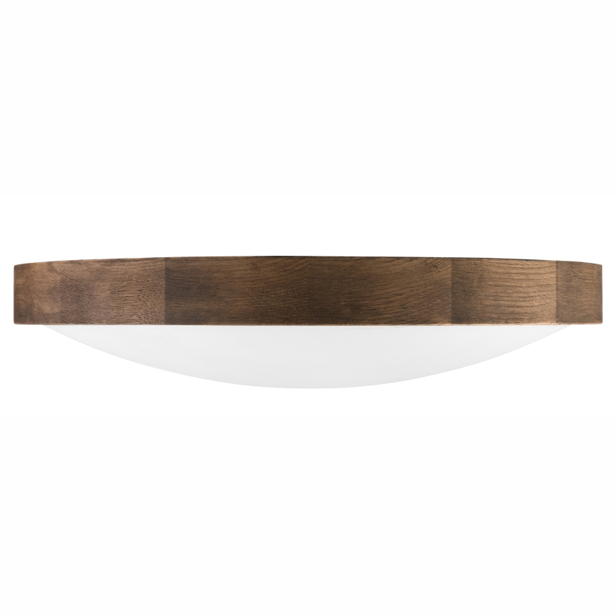 Brilagi - Plafonieră LED CARVALHO SLIM 3xE27/15W/230V, stejar-nuc, diam. 47 cm