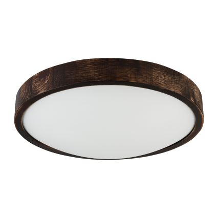 Brilagi - Plafonieră LED CARVALHO SLIM SMOKEY LED/36W/230V, stejar, diam. 37,5 cm