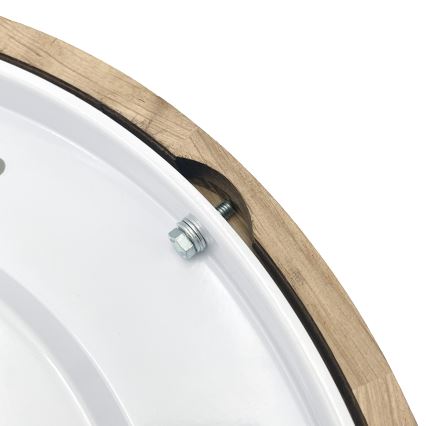 Brilagi - Plafonieră LED CARVALHO SLIM SMOKEY LED/36W/230V, stejar, diam. 37,5 cm