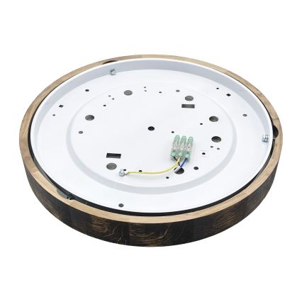 Brilagi - Plafonieră LED CARVALHO SLIM SMOKEY LED/36W/230V, stejar, diam. 37,5 cm