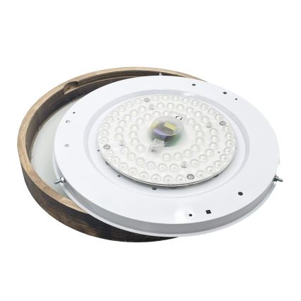 Brilagi - Plafonieră LED CARVALHO SLIM SMOKEY LED/36W/230V, stejar, diam. 37,5 cm