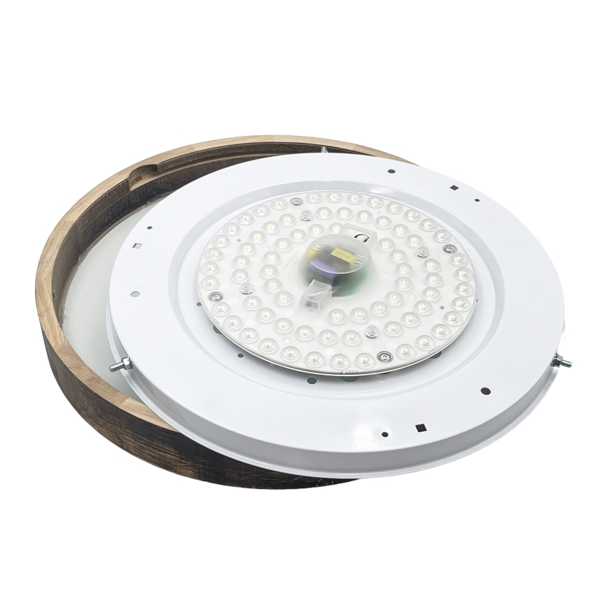 Brilagi - Plafonieră LED CARVALHO SLIM SMOKEY LED/36W/230V, stejar, diam. 37,5 cm