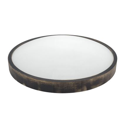 Brilagi - Plafonieră LED CARVALHO SLIM SMOKEY LED/36W/230V, stejar, Ø 47,5 cm