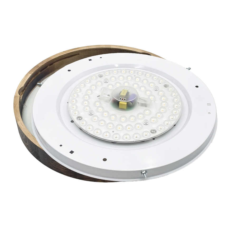 Brilagi - Plafonieră LED CARVALHO SLIM SMOKEY LED/36W/230V, stejar, Ø 47,5 cm