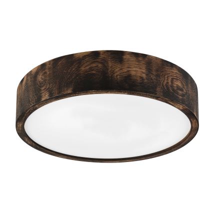 Brilagi - Plafonieră LED CARVALHO SMOKEY LED/36W/230V, finisaj stejar, diametru 37,5 cm