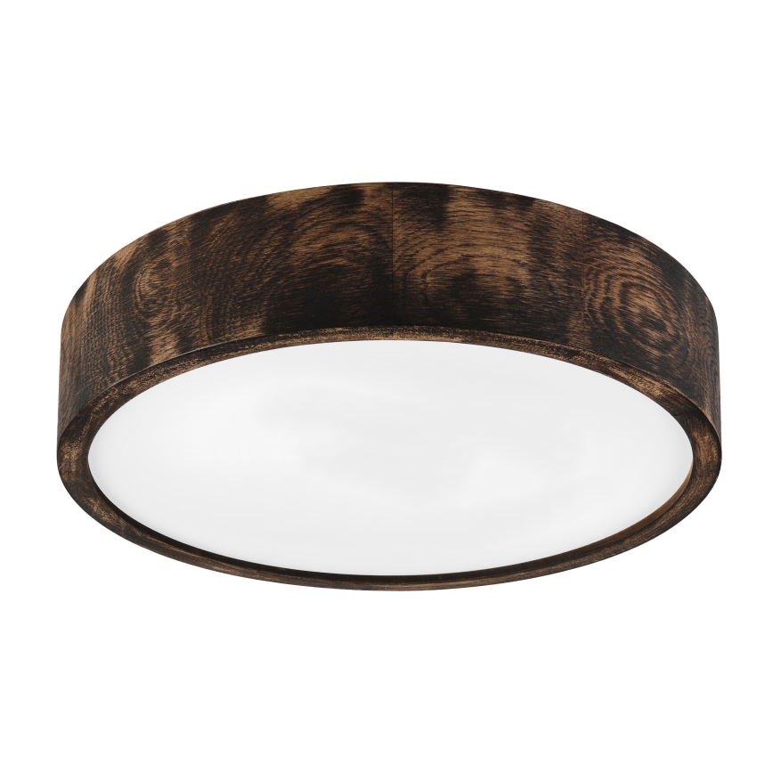 Brilagi - Plafonieră LED CARVALHO SMOKEY LED/36W/230V, finisaj stejar, diametru 37,5 cm