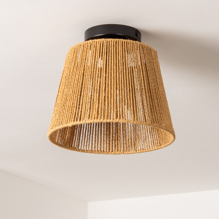 Brilagi - Plafonieră LED CERIA BOHO 1x E27/40W/230V Ø 28 cm maro