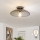 Brilagi - Plafonieră LED CERIA WIRE, 1xE27/40W/230V, Ø 38 cm, neagră