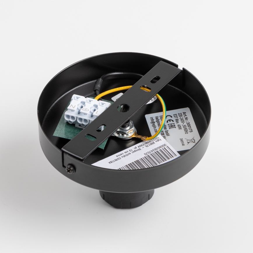 Brilagi - Plafonieră LED CERIA WIRE, 1xE27/40W/230V, Ø 38 cm, neagră