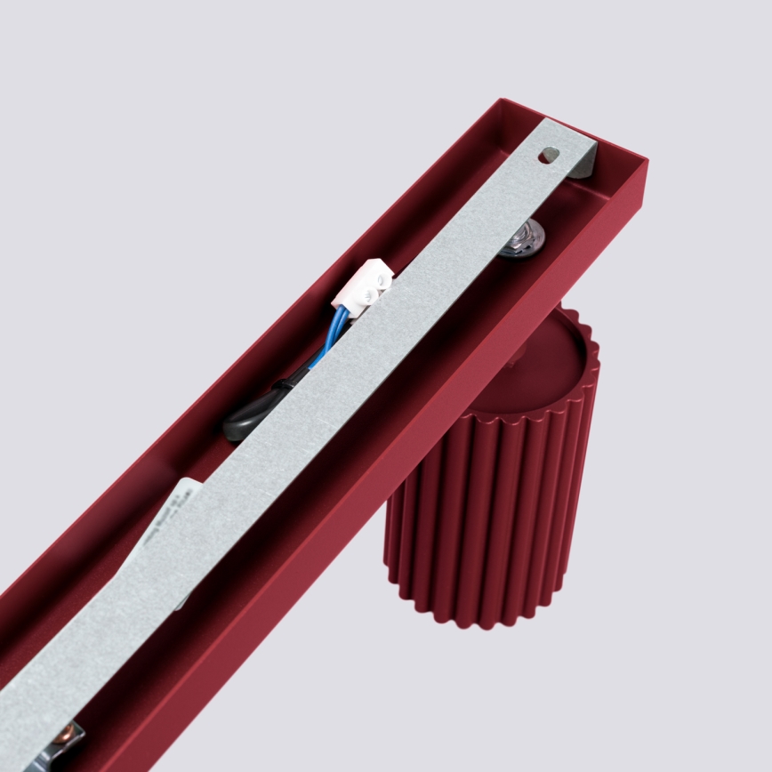 Brilagi - Plafonieră LED CRESTO cu 6 spoturi GU10, 10W, 230V, burgundiu