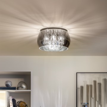 Brilagi - Plafonieră LED cu cristale JEWEL 5x G9/40W/230V, diametru 40 cm