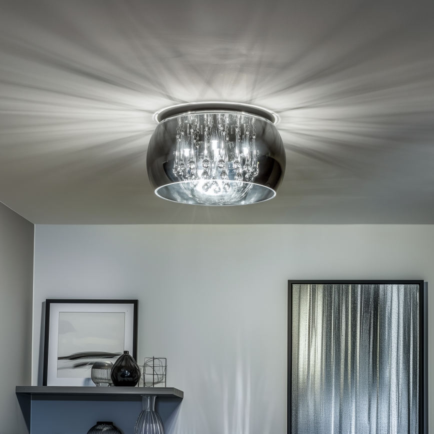 Brilagi - Plafonieră LED cu cristale JEWEL 5x G9/40W/230V, diametru 40 cm