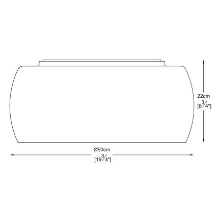 Brilagi - Plafonieră cu cristale LED JEWEL 6xG9/40W/230V Ø 50 cm